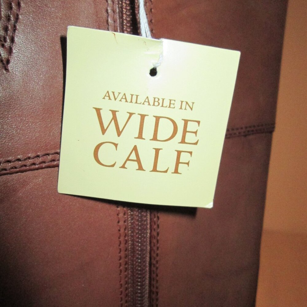 Franco Sarto Chipper Wide Calf Leather Riding Boots Sz 6M - Picture 6 of 10